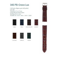 CINTURINO CROCO LUX STAMPA ALLIGATORE COGNAC
