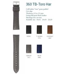 CINTURINO TORO MARTELLATO IMBOTTITO FODERA IN PELLE