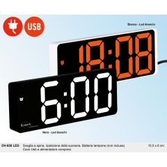 SVEGLIA LED, RIPETIZIONE SUONERIA CAVO USB E ALIMENTATORE