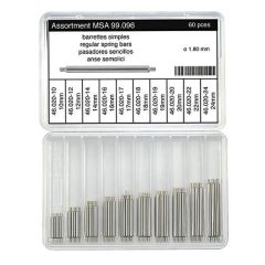 ASSORTIMENTO DI ANSE SEMPLICI IN ARGENTONE DIAM.1,80mm 60 PZ