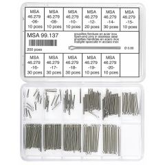 ASSORTIMENTO COPPIGLIE SPACCATE ACCIAIO DIAMETRO 0.80 PZ.200