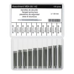 ASSORTIMENTO ANSE DI SICUREZZA ACCIAIO INOX D.1,5mm 100PZ