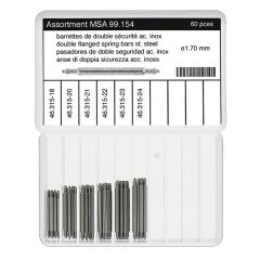 ASSORTIMENTO DI ANSE DI DOPPIA SICUREZZA, ACCIAIO INOX D.1.7