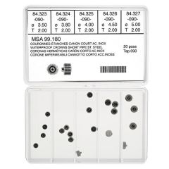 ASSORTIMENTO DI CORONE IMPERMEABILI CANNOTTO CORTO