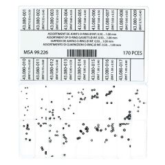 ASSORTIMENTO GUARNIZIONI MINI O-RING D.INT.0,5-1mm 170PZ