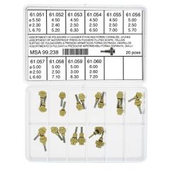 ASSORTIMENTO DI PULSANTI A PRESSIONE IMPERMEABILI