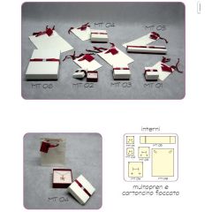 ASTUCCIO MATERA PER ORECCHINI E COLLANA 70X70X37 mm+SHOPPER