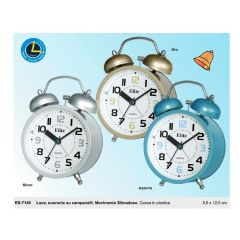 SVEGLIA AL QUARZO SILENZIOSA C/CAMPANELLI