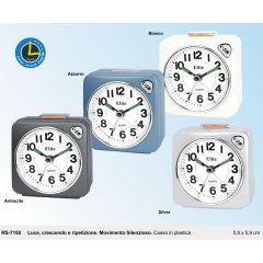 SVEGLIA QUARZO SILENT LUCE CRESCENDO E RIPETIZIONE 5,8X5.9CM