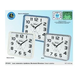 SVEGLIA QUARZO SILENT DUAL-LIGHT ST 5410