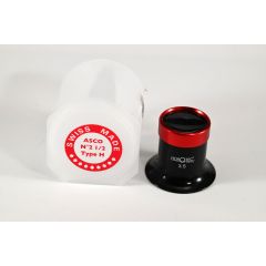 MONOCOLO DI PLASTICA NERA CON GHIERA AVVITATA IN ALLUMINIO