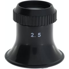 MONOCOLO IN PLASTICA CON LENTE AVVITATA N2.5=5.0x d. 22.5mm