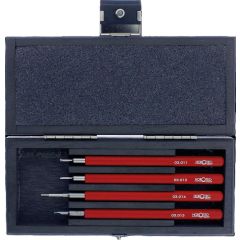 KIT UTENSILI OROLOGIAI SPECIALIZZATI 4 PEZZI COFANETTO LEGNO