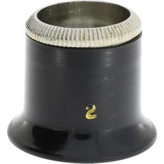 MONOCOLO DI PLASTICA CON GHIERA ALLUMINIO N2=5.0x diam.21mm